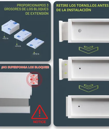 Vista 4 de BlinDecor Persiana enrollable sin taladro, 30 x 72 pulgadas, persianas enrollables opacas para ventanas, enrollables sin cordón para el hogar