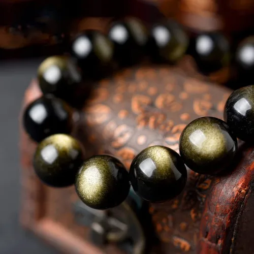 Vista 5 de Triple Protection Bracelet Natural Tiger's Eye Hematite Agate Stone Bracelet for Men Women Crystal Jewelry Healing Bracelets Bring Luck and
