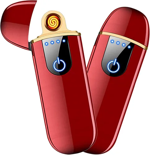 Vista 12 de Encendedor electrónico, encendedor eléctrico inteligente, mini encendedor recargable USB con ignición táctil de doble lado, encendedor sin llama a