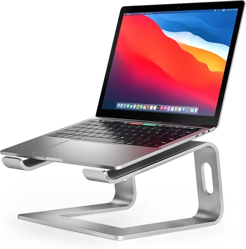 Vista 12 de Nulaxy - Soporte completo de aluminio para laptop, soporte estable de hasta 22 libras, refrigeración abierta Detachable for Portable Storage, Easy