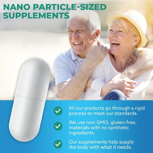Vista 8 de One Planet Nutrition Nano Boswellia - Cápsulas vegetales de 250 mg (120 porciones), resina Boswellia serrata, apoya la función cognitiva