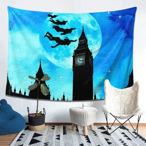 Vista 2 de guk Tapiz personalizado para colgar en la pared con fotos personalizadas, decoración del hogar personalizada para dormitorio, sala de estar