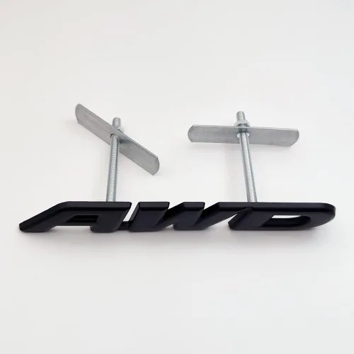 Vista 5 de Emblema de metal 3D de la parrilla delantera del coche con logotipo de AWD de tracción en las cuatro ruedas, 4 x 4, repuesto deportivo todoterreno