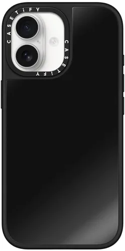 Vista 55 de CASETiFY Funda de espejo para iPhone Air [Reflejante/Compatible con Magsafe / Protección contra caídas de 4.9 pies de grado militar 1X] - Negro