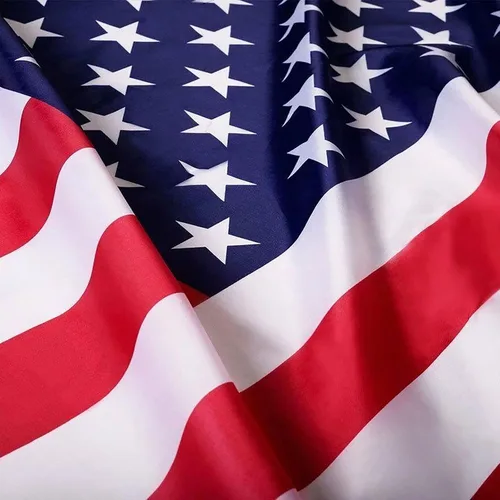 Vista 9 de Bandera americana de 2 x 3 pies para interiores y exteriores - Banderas de Estados Unidos de poliéster y nailon - Bordes de doble costura con ojales