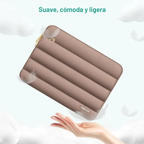Vista 5 de MOSISO Funda para laptop de 13.3 pulgadas, 13-13.3 pulgadas funda de Marrón