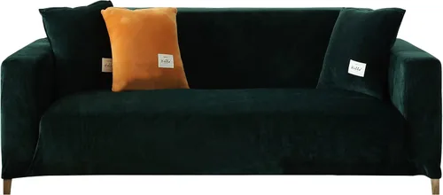 Vista 10 de MIFXIN Funda elástica de terciopelo para sofá, 1 pieza, funda de elastano para sillón, protector de muebles para sala de estar, decoración del hogar