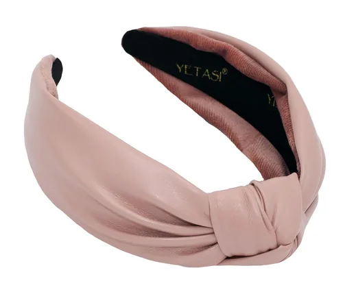 Vista 16 de Diademas de cuero para mujer, marfil elegante durante todo el año, para usar todo el día. Bandas para la cabeza para mujeres adultas y mujeres