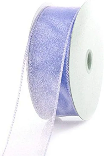 Vista 33 de Homeford Cinta de gasa transparente con borde con alambre, 25 yardas (1-1/2 pulgadas, belleza)