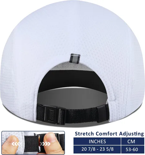 Vista 4 de GADIEMKENSD Gorra de correr para mujer Race Day - Excelente ventilación, ligera, reflectante de seguridad