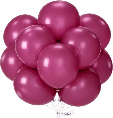 Vista 38 de PartyWoo 50 globos de látex color piel albaricoque, globos de helio boho de Albaricoque-f05