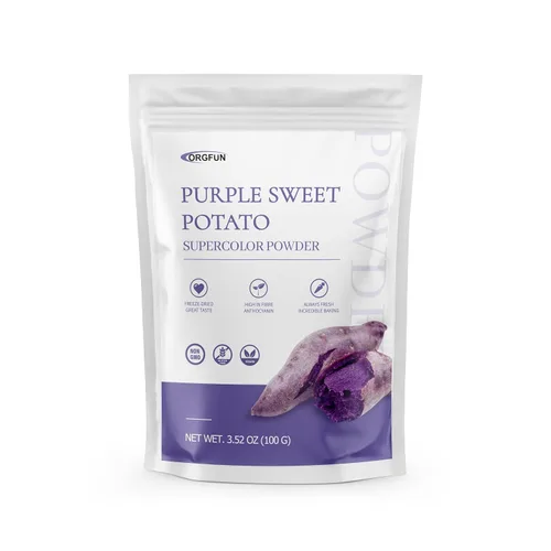 Vista 9 de ORGFUN Polvo de batata morada, polvo Ube 100% natural (ñame morado), de origen local, sin aditivos sin gluten, 5.3 onzas