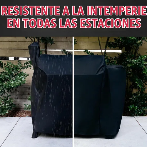 Vista 6 de Grillman - Resistente funda para parrilla de pellets, compatible con Traeger Pro Series 22, 575, modelos Elite, Lone Star Elite, Pro 20