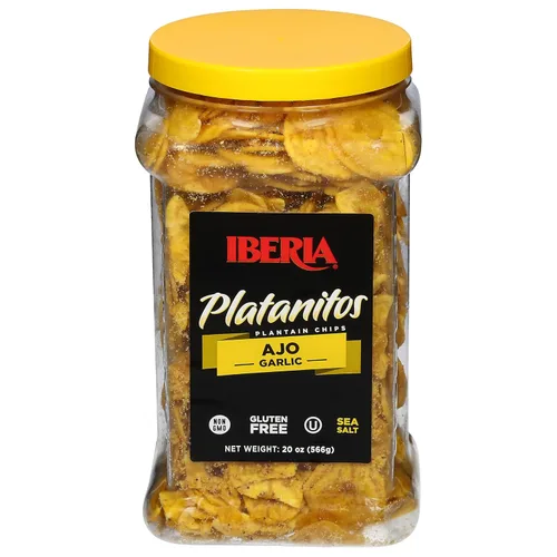 Vista 2 de Iberia - Plátanos fritos con ajo, 20 onzas
