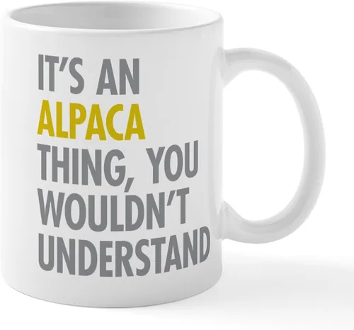 Vista 25 de CafePress A Special Alpaca Moment - Taza de café de cerámica (11.0 fl oz)