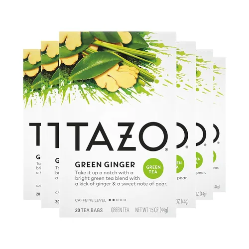 Vista 2 de Tazo Té verde y jengibre – 20 bolsas de té