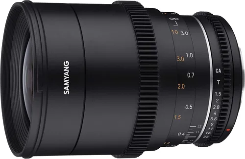 Vista 6 de Samyang Lente de 1.378 in T1.5 de alta velocidad VDSLR MK2 Cine para Canon RF - Marco completo, lente de cine con apertura de 9 cuchillas, sellado