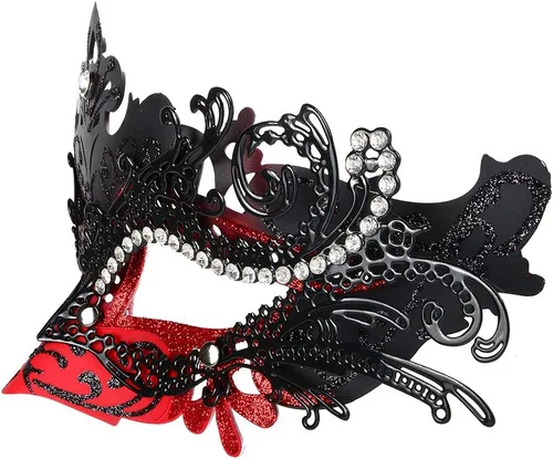 Vista 5 de Hoshin - Máscara para baile de máscaras, decoraciones de Mardi Gras, máscaras venecianas para mujer