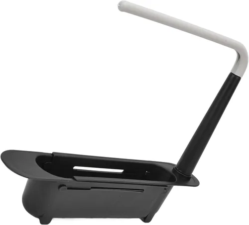 Vista 5 de Zerodis Estante telescópico de almacenamiento para fregadero, 2 en 1, cesta de drenaje expandible para fregadero debajo del fregadero, organizador