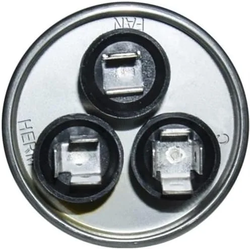 Vista 3 de Condensador redondo marca GE Genteq de 25/5 UF MFD 370 Volt 97F9803, 25+5 MFD a 370 voltios