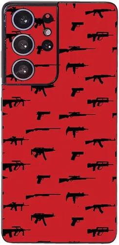 Vista 5 de MightySkins Skin compatible con Samsung Galaxy S21 Ultra - Bandera de Estados Unidos Funda protectora de vinilo duradera y única Fácil