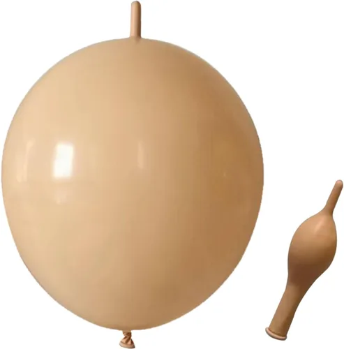 Vista 3 de Globos de eslabones de 12 pulgadas, globos de látex Quick Linkale 60 piezas para bodas, cumpleaños, Halloween, Navidad, decoraciones de festivales