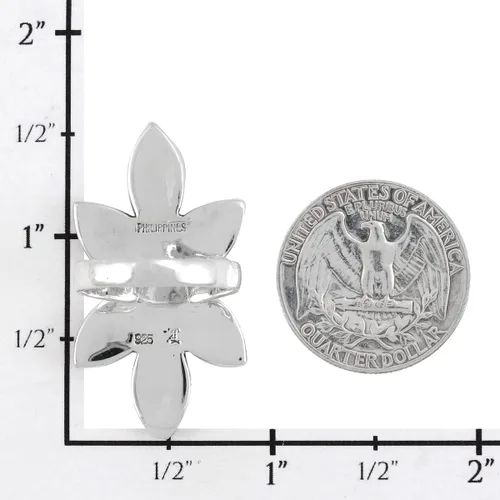 Vista 4 de Anillo turquesa de plata esterlina 925 piedras preciosas auténticas tamaño 6 a 11