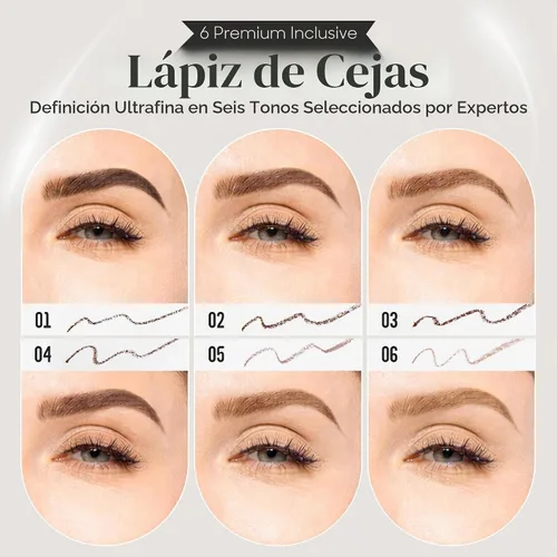 Vista 9 de The BrowGal Lápiz de cejas flaco, negro, 0.04 onzas