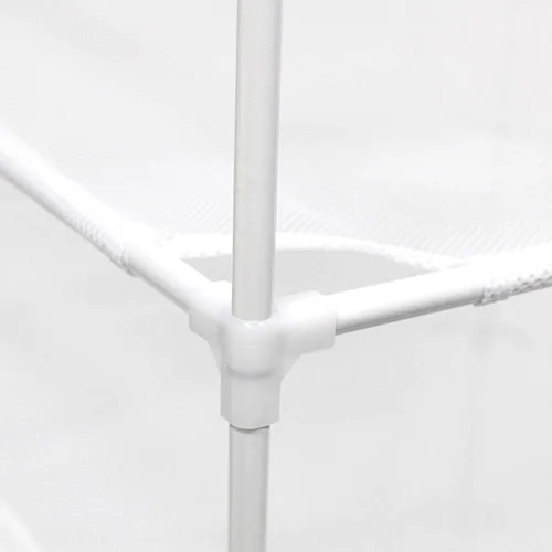 Vista 3 de Growsun Estante de secado de suéter de 6 capas apilable de tela de malla para secar tintorero, blanco