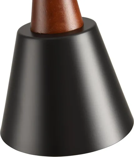Vista 9 de Paquete de 2 luces colgantes, luces colgantes negras para isla de cocina, cúpula de madera, luces colgantes industriales minimalistas para isla