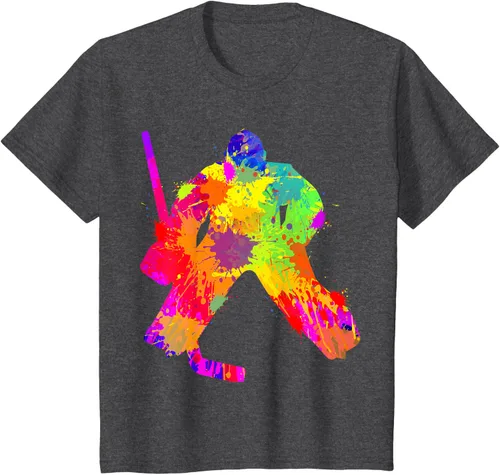 Vista 40 de Camiseta de hockey de hockey sobre hielo, Negro
