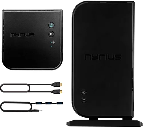 Vista 8 de Aries Home - Transmisor y receptor inalámbrico digital HDMI para transmisión de video HD 1080p con extensor remoto IR (NAVS500) - Paquete de 2