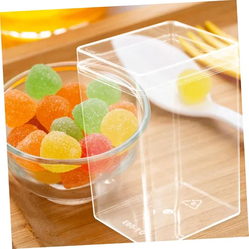 Vista 9 de ULTECHNOVO Conjuntos de elegantes cajas de dulces de plástico para bodas fiestas de cumpleaños DIY galletas cajas de embalaje de galletas