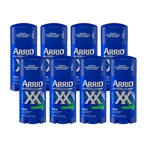 Vista 9 de Arrid XX Extra Extra Dry Desodorante Antitranspirante Sólido, sin perfume, 2.6 oz.