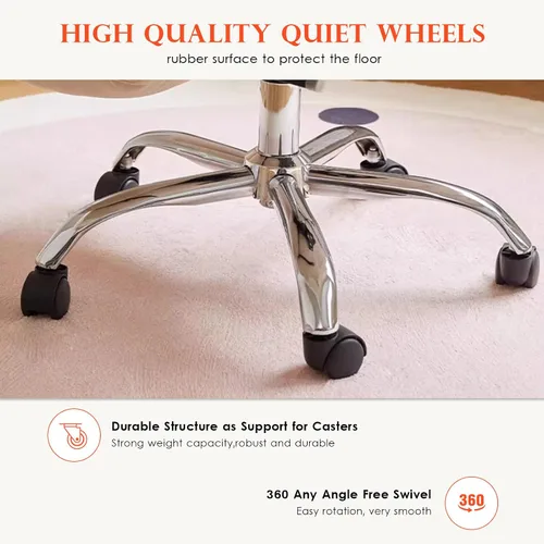Vista 6 de High Back Desk Chair,Big and Tall Office Chair with Footrest,Ergonomic Computer Leather High Back Executive Lumbar Support for Heavy People,Gray