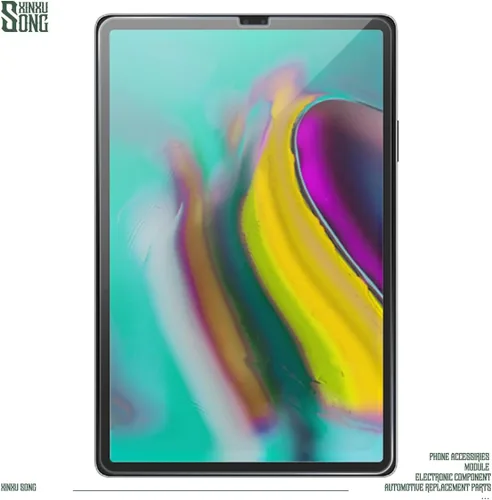 Vista 3 de Protector de pantalla para Galaxy Tab S5e (paquete de 3) Protector de pantalla de vidrio templado transparente ultra fino antiarañazos HD