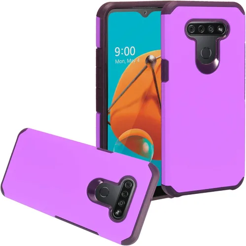 Vista 5 de Para LG K51, LG Reflect (LM-K500) - Funda híbrida de TPU - AC4 Azul
