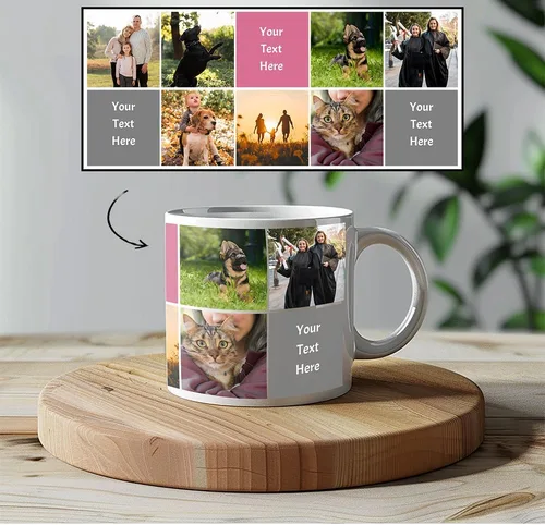 Vista 2 de Taza personalizada – Taza de café personalizada – Taza personalizada con imágenes, nombres, texto, fotos, logotipos – 11, 15 y 20 onzas con opciones