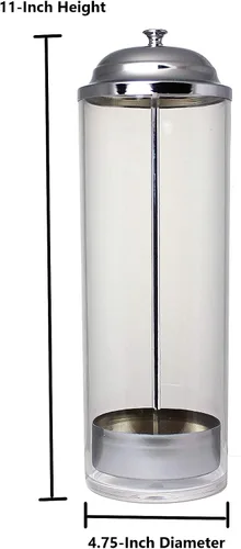 Vista 3 de Prodyne F-36 despachador de popotes de acrílico con 36 popotes, Blanco, Paquete de 1, Blanco