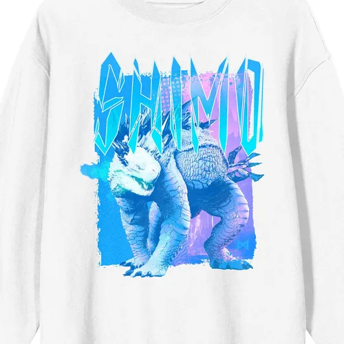 Vista 2 de Bioworld Godzilla Vs. Kong The New Empire Shimo - Sudadera blanca de manga larga para adultos