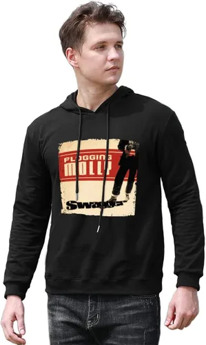 Vista 3 de Sudadera con capucha de manga larga para hombre, sudadera con capucha para yoga