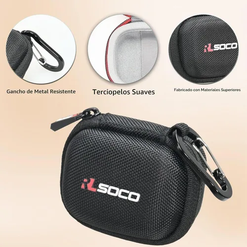 Vista 4 de RLSOCO Estuche Protector para Auriculares de Oído Abierto SHOKZ OpenDots ONE, Auriculares Inalámbricos Bluetooth - Negro (Solo Estuche)