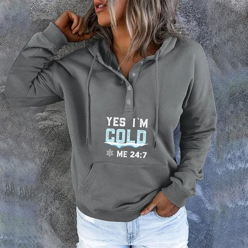 Vista 4 de Shusuen Sudaderas con capucha para mujer, con estampado retro, de moda, casuales, de manga larga, holgadas, con bolsillo
