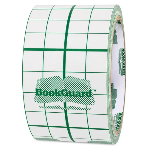 Vista 10 de BookGuard Cinta de reparación de libros transparente, 1 pulgada x 10 yardas, cinta de vinilo transparente para encuadernación de libros, cubiertas
