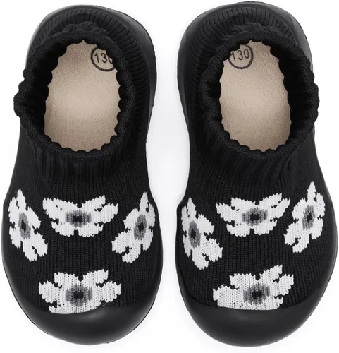 Vista 5 de MORENDL Calcetines de bebé, zapatos antideslizantes para primeros pasos para niños y niñas