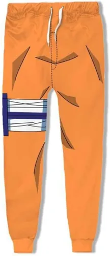 Vista 4 de Conjunto de disfraz de anime Uzumaki para niños y jóvenes sudadera con capucha y pantalones