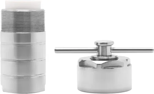 Vista 3 de CGOLDENWALL 50ML Reactor Hidrotermal Síntesis Autoclave Reactor PTFE alineado recipiente, cámara de acero inoxidable