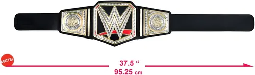 Vista 4 de Cinturón de campeonato de la WWE, Estándar, negro, dorado