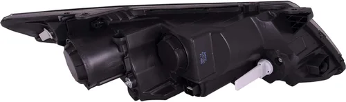 Vista 2 de PERDE Faros delanteros compatibles con faros delanteros de bombilla halógena Kia Optima 2011-2013, carcasa negra con lente de rendimiento