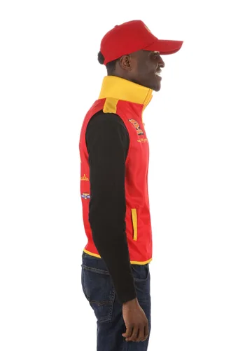 Vista 4 de Kit de Disfraz para Adultos Gorra y Chaleco del Equipo de Lightning McQueen de Pixar Multicolor